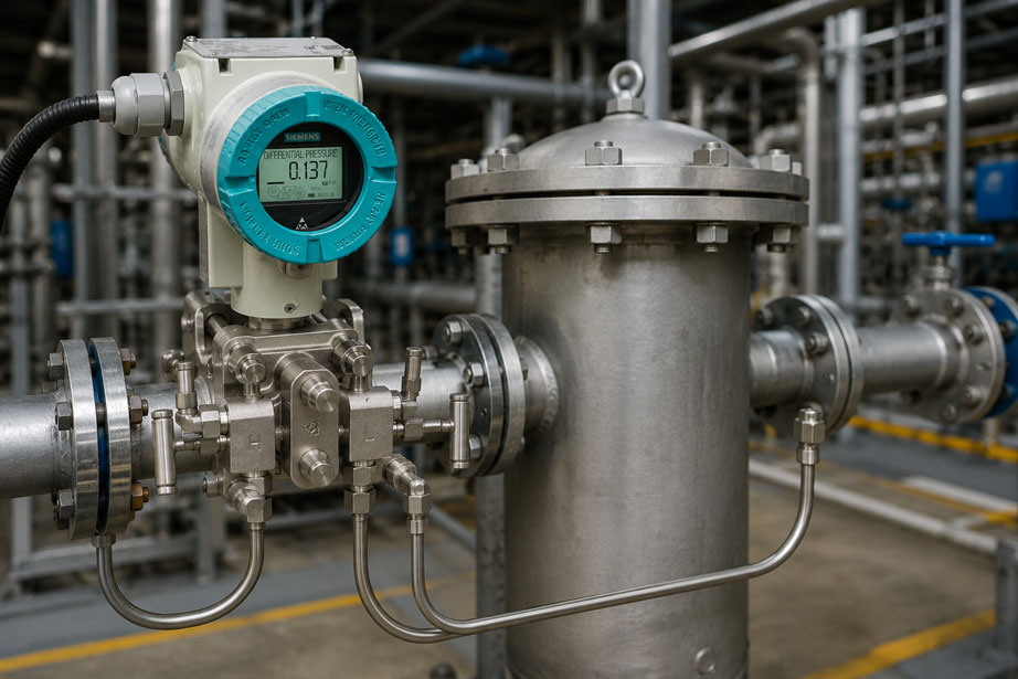 Filter Differenzdruck mit Siemens SITRANS P320 überwachen