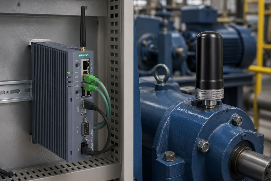 IIoT Condition Monitoring mit Siemens SIMATIC IOT2050 und SITRANS MS200
