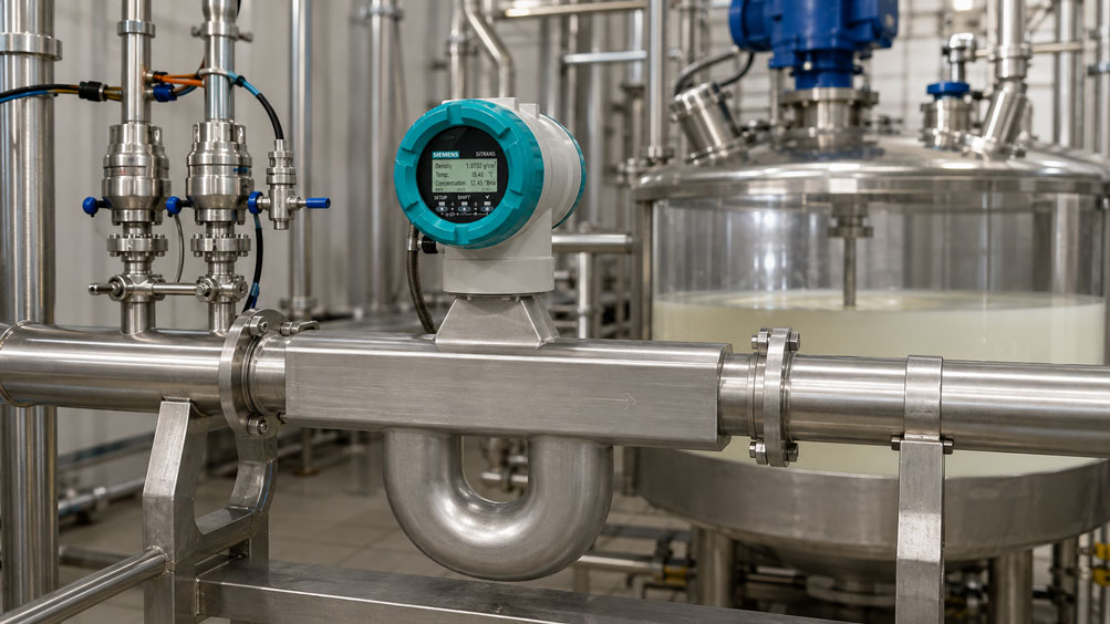 Konzentration mit Coriolis Dichtemessung bestimmen – Temperaturkompensation und Produktkennlinie richtig berücksichtigen