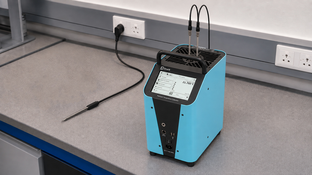 Messunsicherheit beim Blockkalibrator mit Druck PTC200 und mehreren Temperaturfühlern