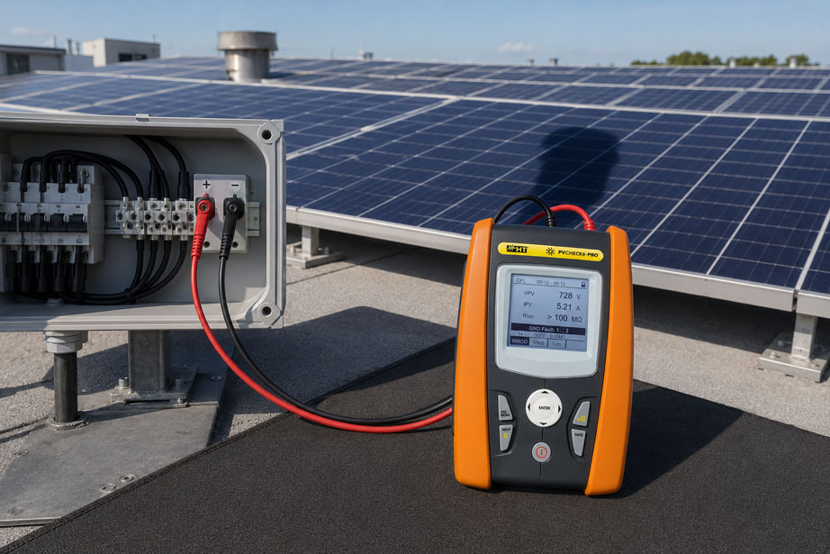 PV Stringstrom mit dem PVCHECKs Pro vergleichen und Fehler erkennen