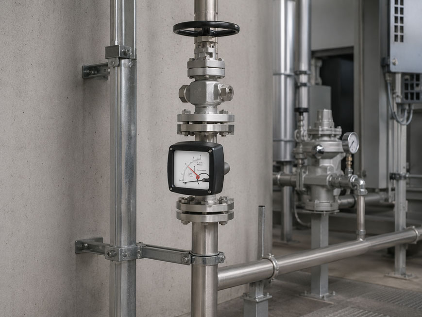 Schwebekörper Durchflussmesser richtig einbauen – Einbaulage, Rückdruck und Pulsation beachten