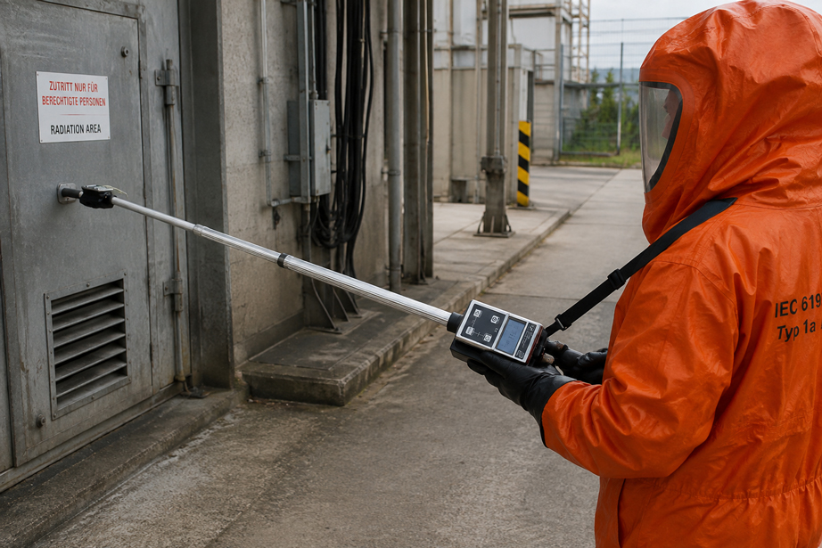 Sehr hohe Dosisleistungen sicher messen mit GRAETZ X5C plus und Teleskopsonde DE