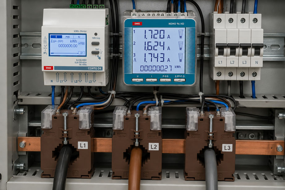 Stromwandler am Energiezähler Polarität, Phasenzuordnung und Übersetzungsverhältnis prüfen