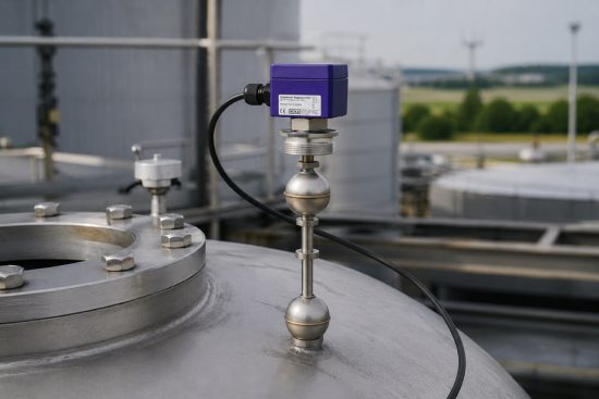 Überfüllsicherung im Lagertank mit separatem WIKA FLS Grenzstandschalter