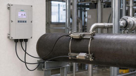 Ultraschall Durchflussmessung Clamp on Sensoren im Z Pfad richtig montieren