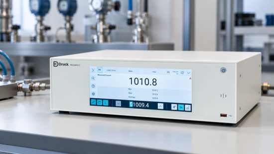 Druck PACE6000E mit zwei Messmodulen und automatischer Messbereichsauswahl für niedrige und hohe Prüfdrucke