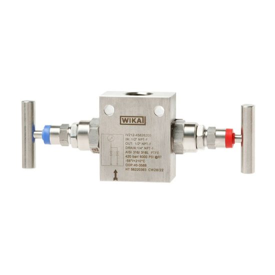 WIKA Typ IV2 Block-and-bleed-Ventil 2-fach-Ventilblock