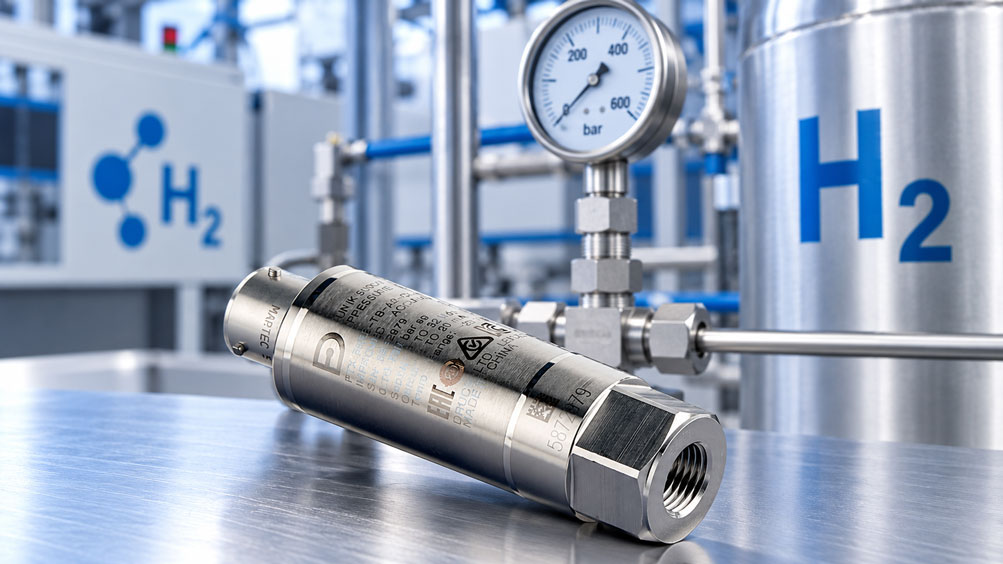 Präzisionsdrucksensor im Wasserstofflabor