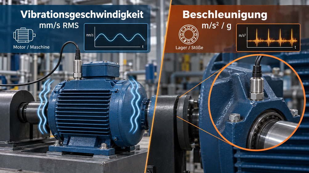 vibrationsgeschwindigkeit beschleunigung kennwert lager motor maschine de